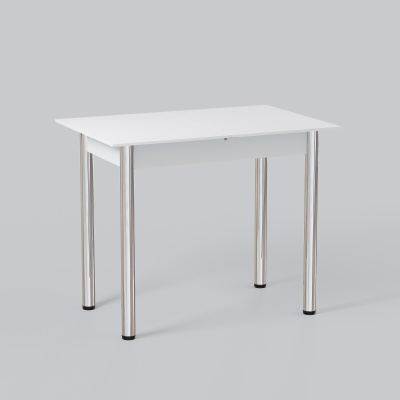 Стол кухонный раздвижной DecoLine-1 900(1200)*600мм ноги 02 хром (Белый)