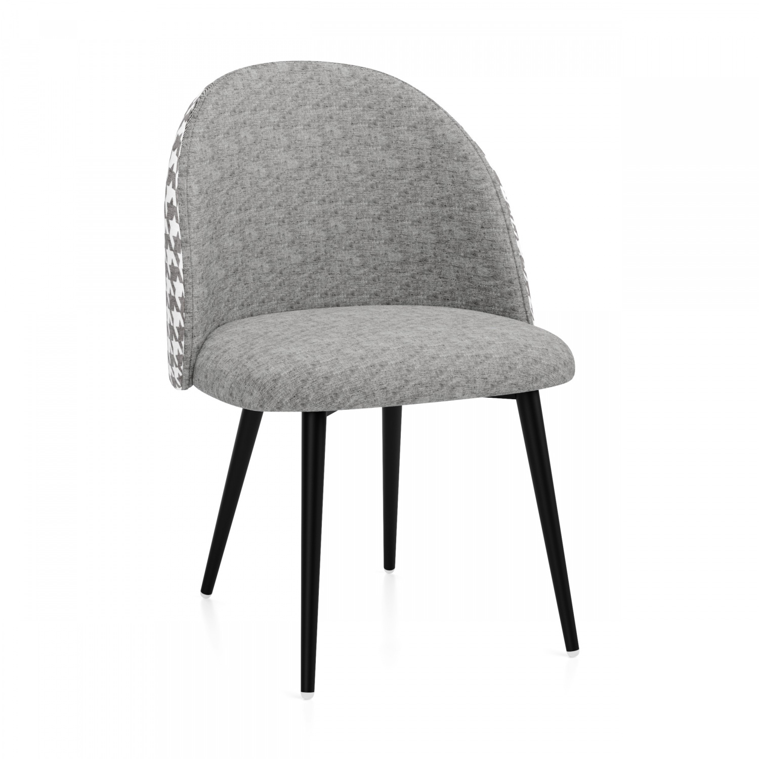 Кресло Мила велюр металлокаркас (Каркас черный тк. лапки / серый WLF 02 Gri)