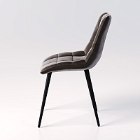 Стул UDC7098 /CHIC (Велюр темно коричневый / Velvet G108-76)