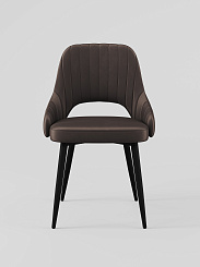 Стул Y2056 каркас черный/ brown s46 Стул Y2056 каркас черный/ brown s46